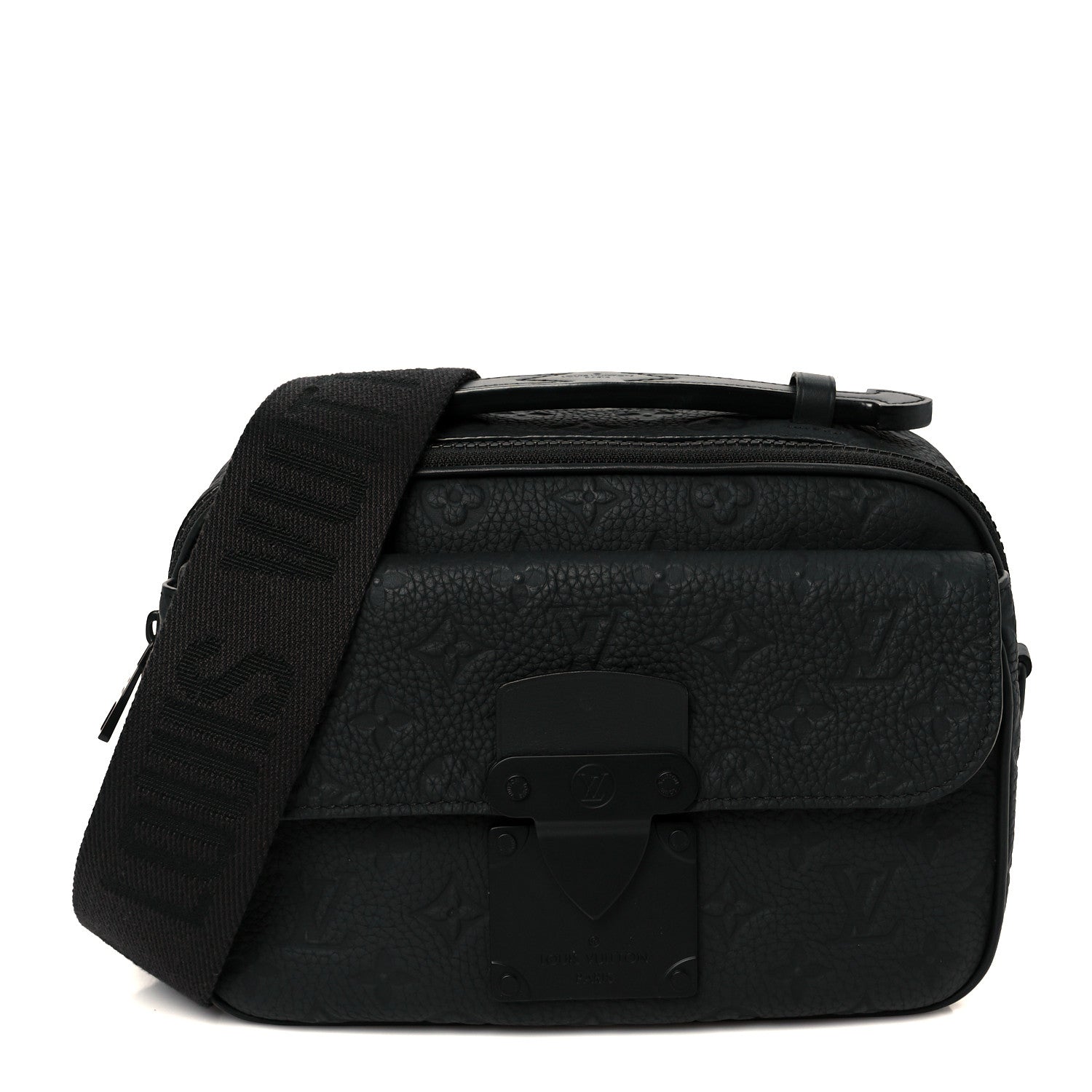 Louis Vuitton Taurillon Monogram S Lock Messenger Black 1 of 10