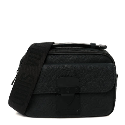 Louis Vuitton Taurillon Monogram S Lock Messenger Black 1 of 10