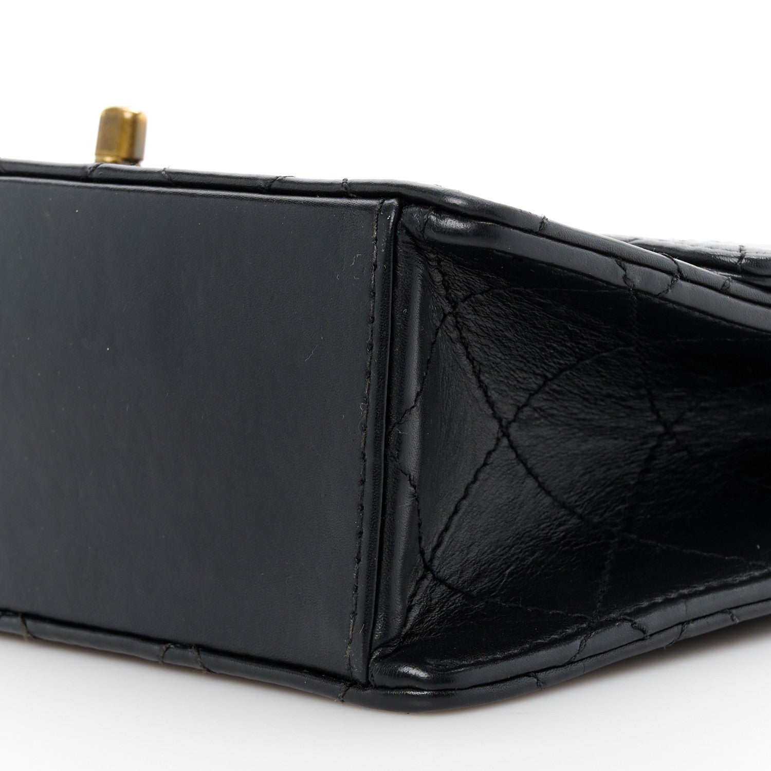 Chanel Calfskin Stitched Medium Single Flap Black 10 of 10