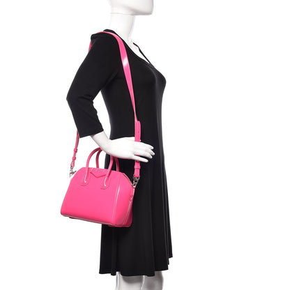 Givenchy Shiny Lord Calfskin Mini Antigona Shocking Pink 2 of 10