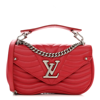 Louis Vuitton Calfskin New Wave Chain MM Ecarlate 1 of 10