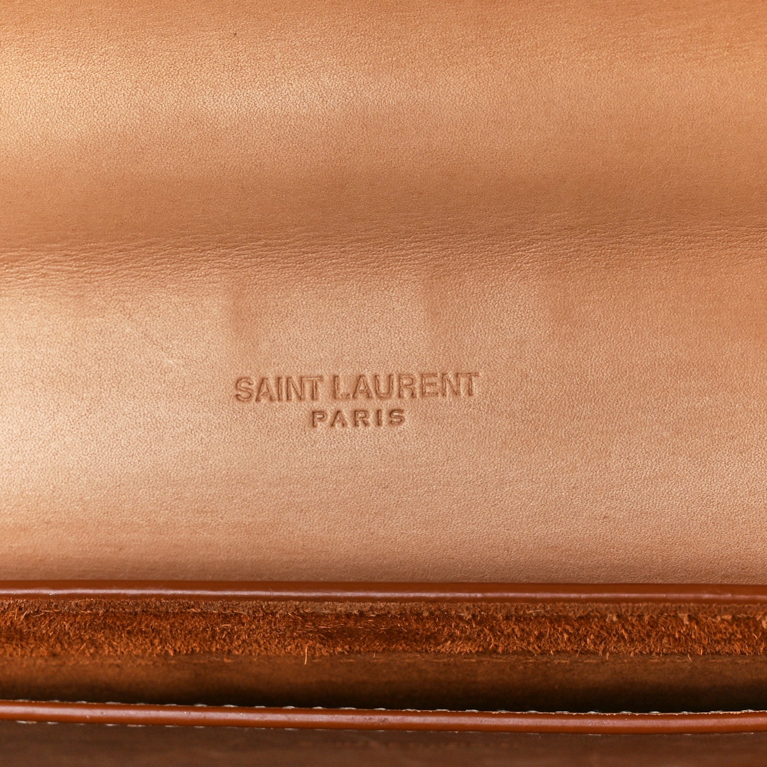 Saint Laurent Smooth Vintage Calfskin Monogram Medium Kaia Satchel Gold 7 of 13