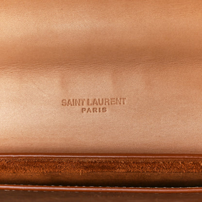 Saint Laurent Smooth Vintage Calfskin Monogram Medium Kaia Satchel Gold 7 of 13