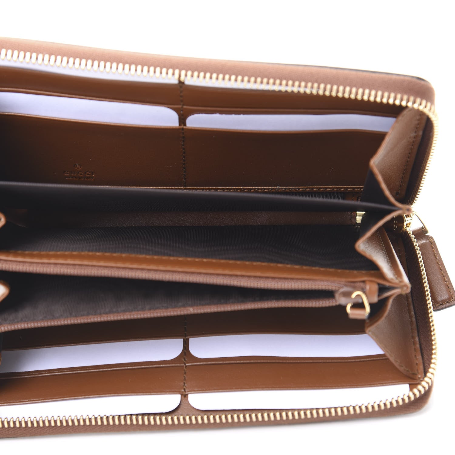 Gucci Plutone Calfskin Logo Zip Around Wallet Cuir 5 of 7