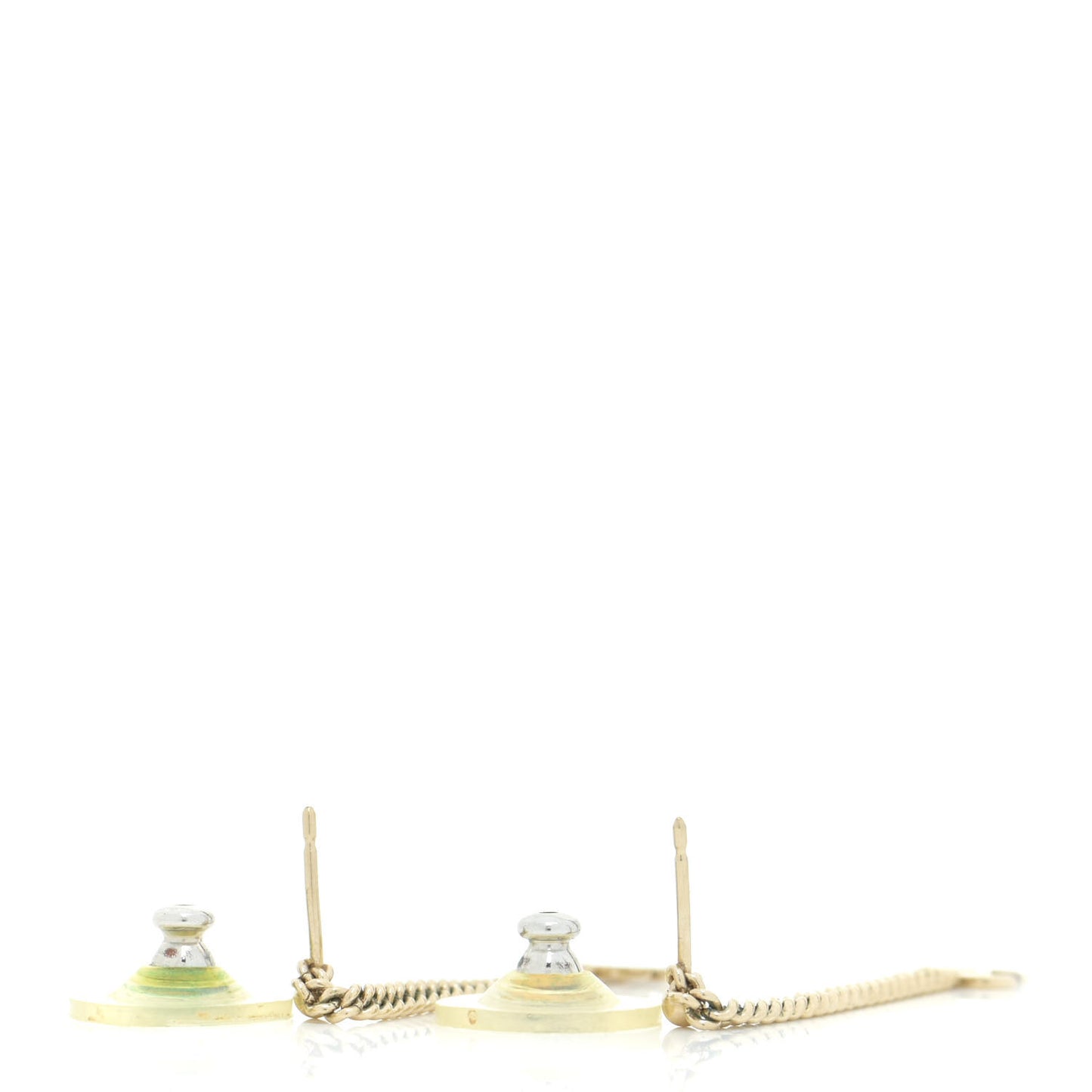 CC Long Drop Earrings Gold