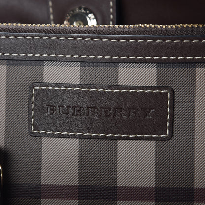 Burberry Smoked Check Small Canterbury Tote Brown 6 of 6