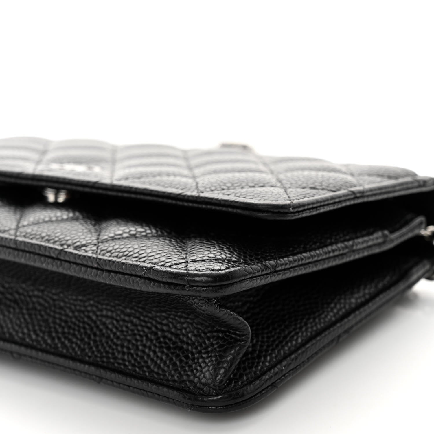 Chanel Caviar Quilted Wallet on Chain WOC Black 11 of 12