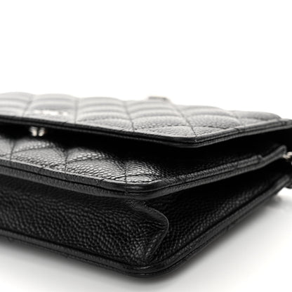 Chanel Caviar Quilted Wallet on Chain WOC Black 11 of 12