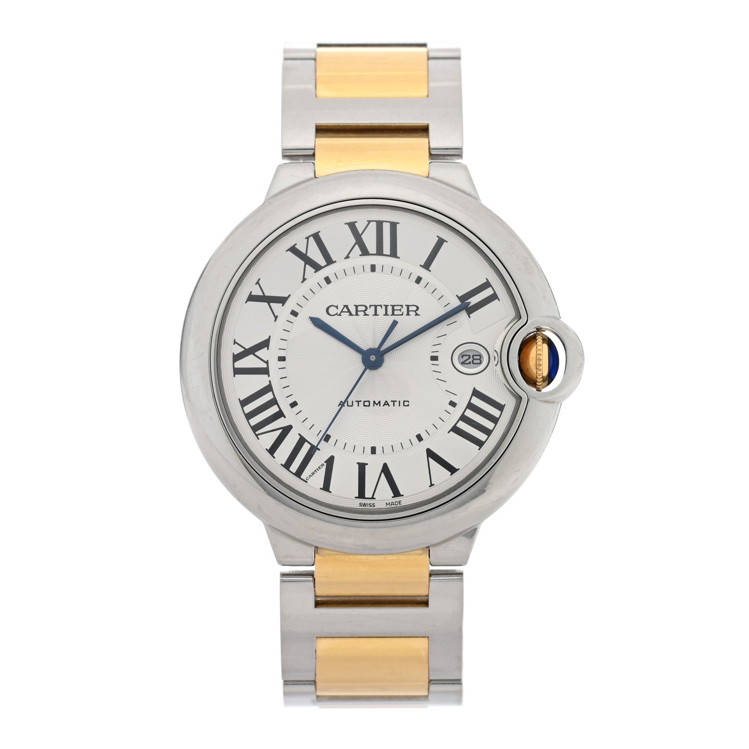 Cartier Stainless Steel 18K Yellow Gold 42mm Ballon Bleu De Cartier Automatic Watch 1 of 4