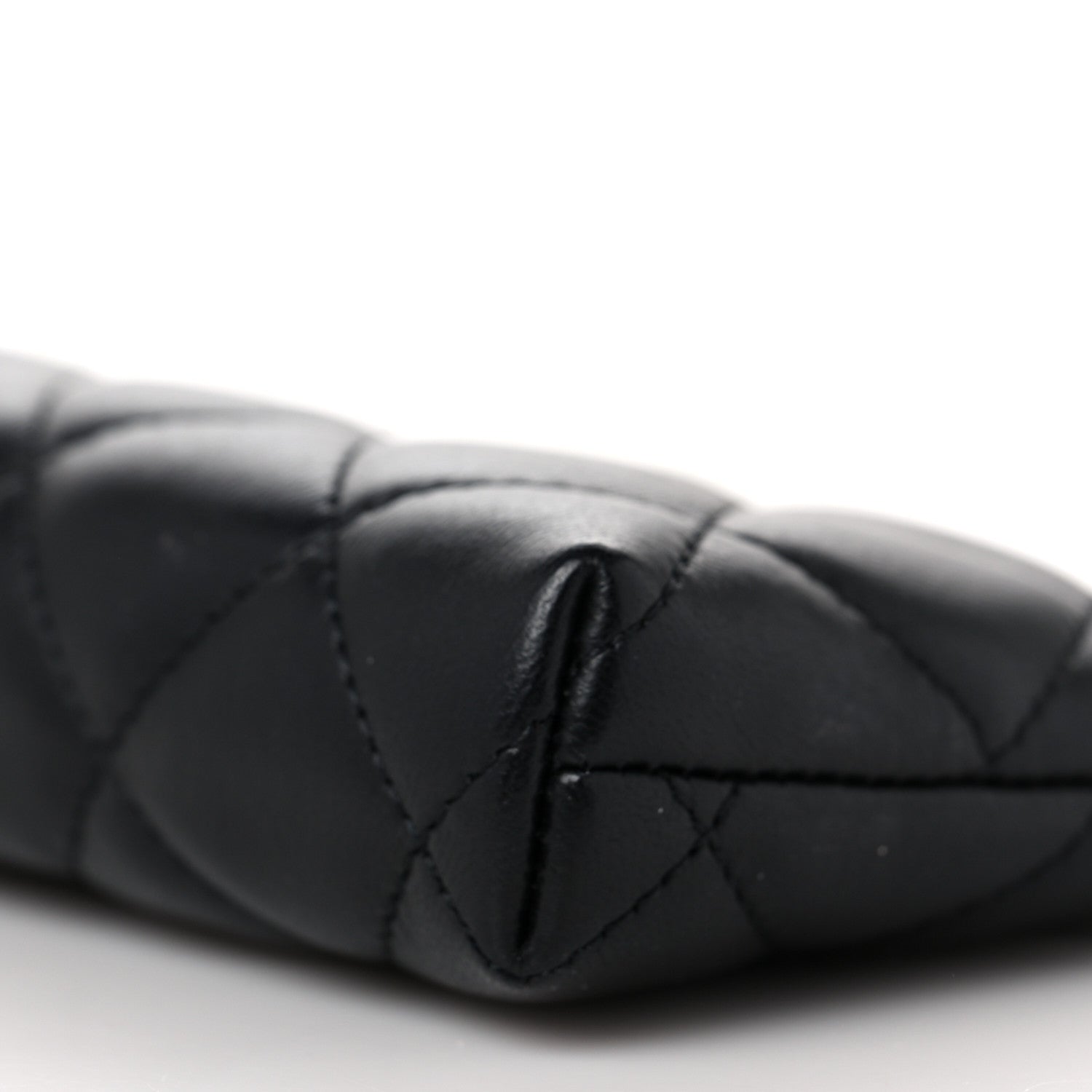 Chanel Lambskin Quilted Key Holder Case Black 9 of 9