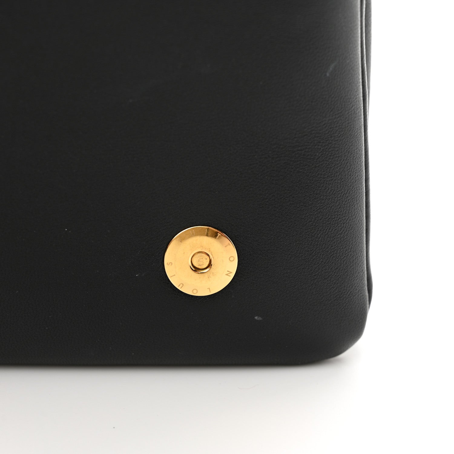Louis Vuitton Lambskin Embossed Monogram Pochette Coussin Black 12 of 14