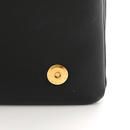 Louis Vuitton Lambskin Embossed Monogram Pochette Coussin Black 12 of 14
