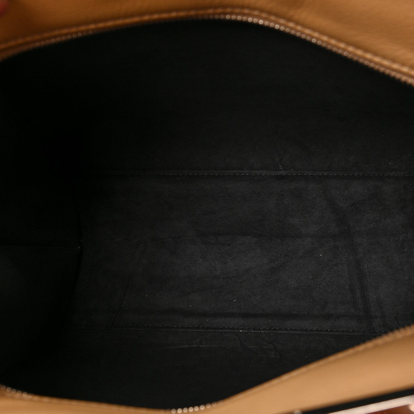 Calfskin Shearling Petite 3Jours Tote Tan