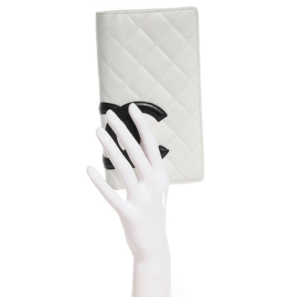 Chanel Calfskin Quilted Cambon Yen Wallet White 2 of 8