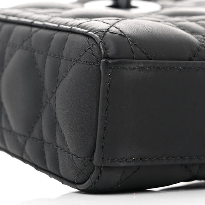 Christian Dior Ultra Matte Calfskin Cannage Medium Lady D-Joy Black 9 of 10