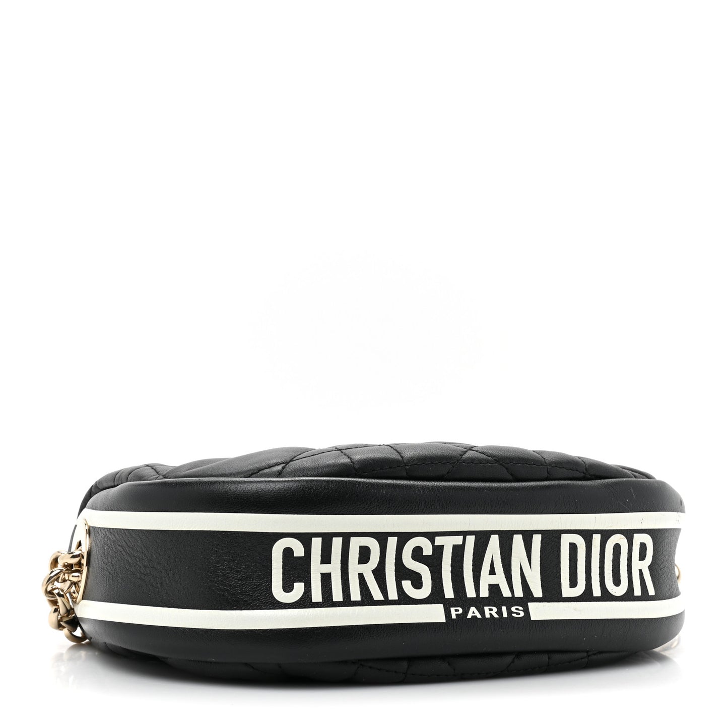 Lambskin Cannage Small Dior Vibe Hobo Bag Black