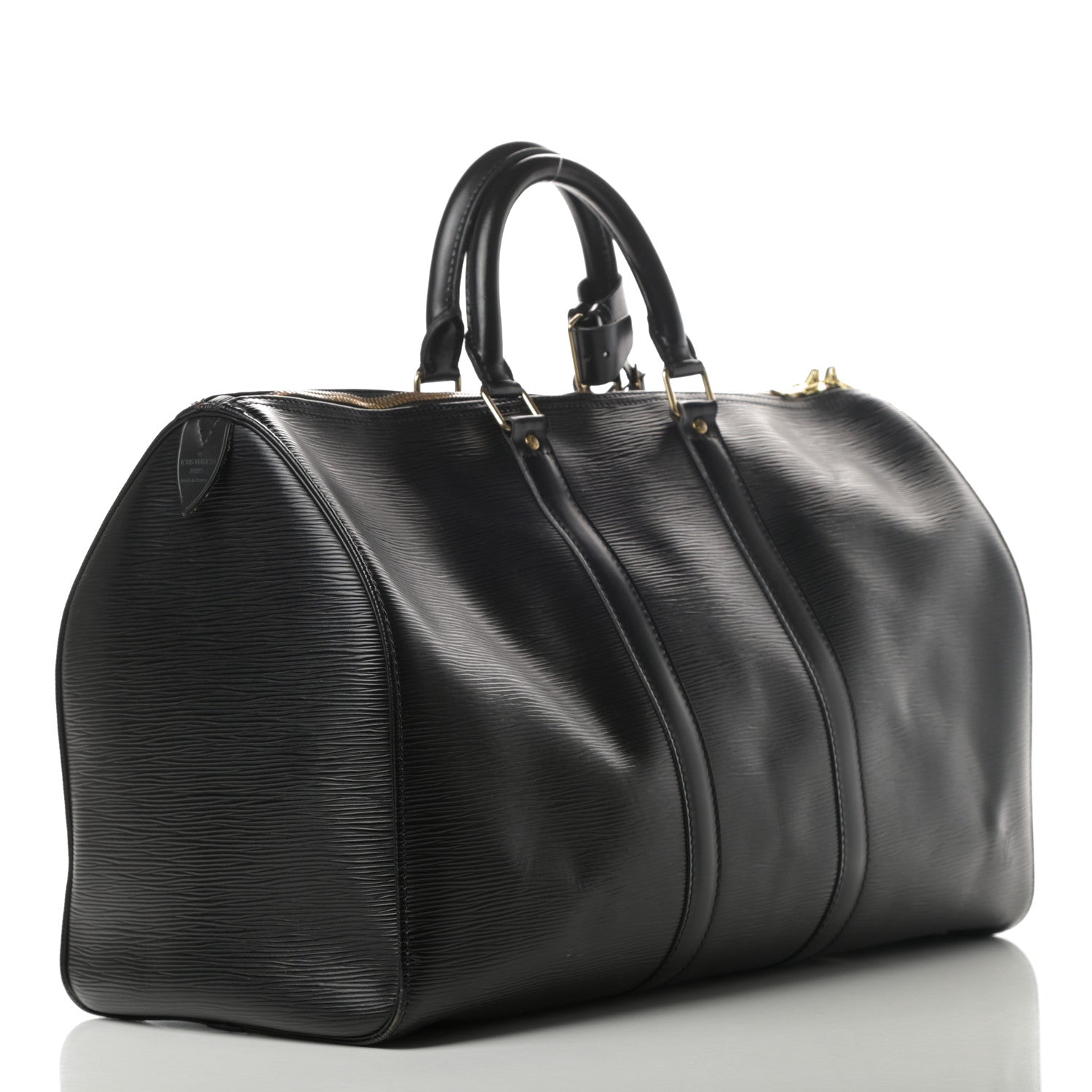 Louis Vuitton Epi Keepall 45 Black 3 of 17