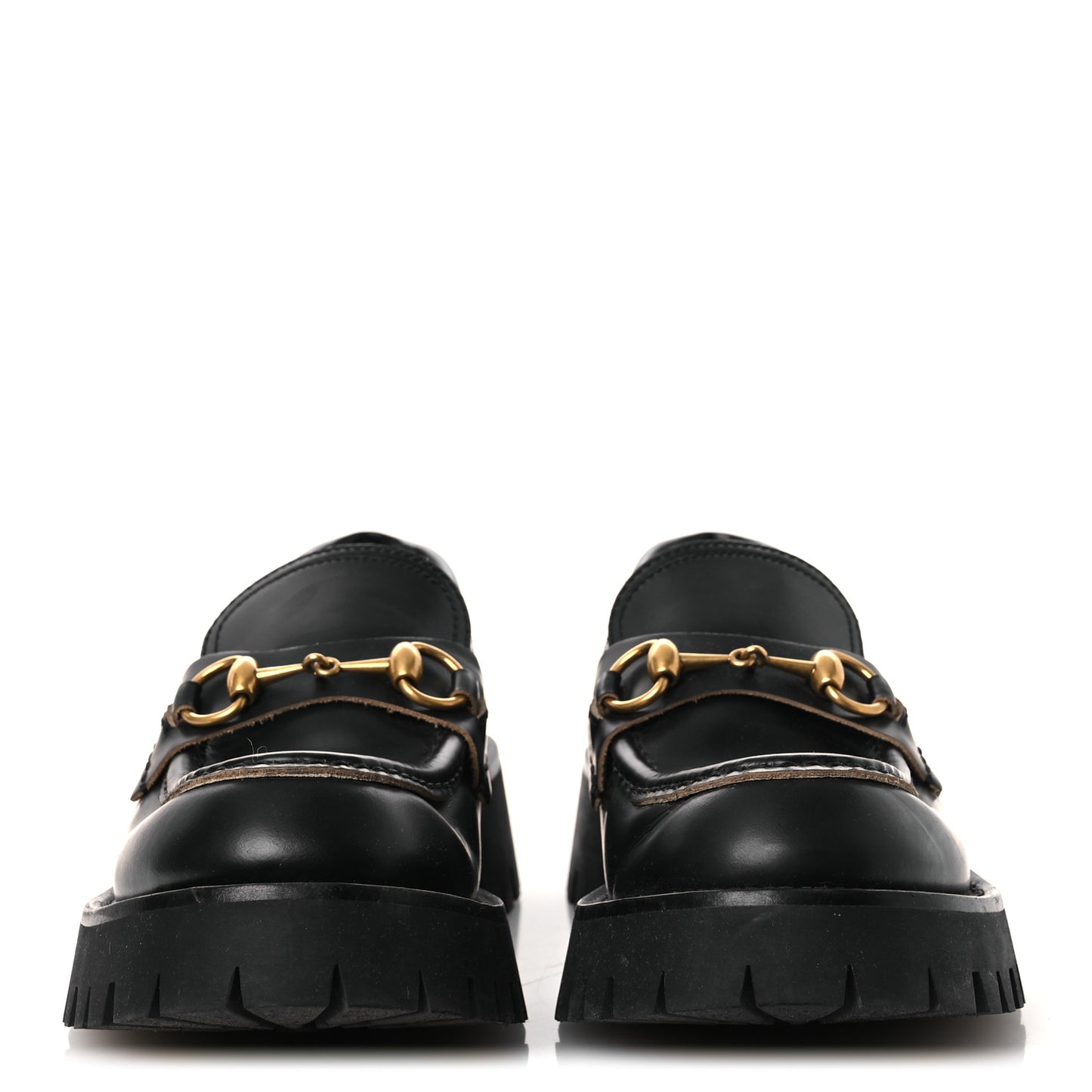 Cordovan Lux Womens Harald Horsebit 25mm Platform Loafers 38 Black