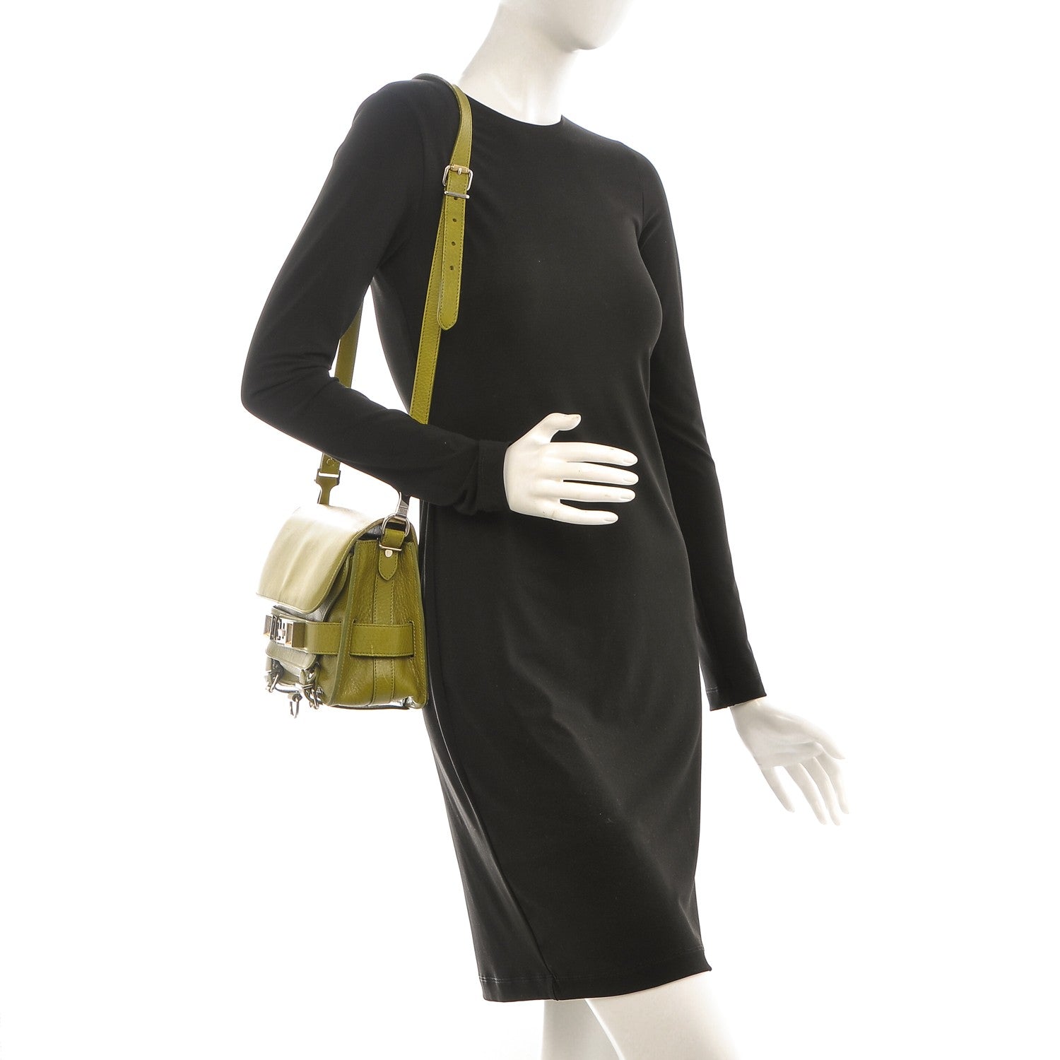 Proenza Schouler Calfskin PS11 Classic Shoulder Bag Olive 2 of 13