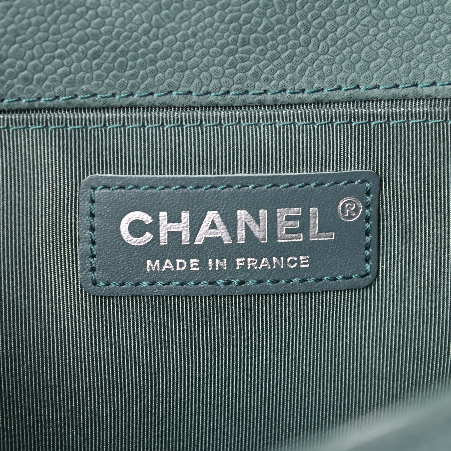 Chanel Caviar Quilted Medium Boy Flap Vert Fonce 6 of 20
