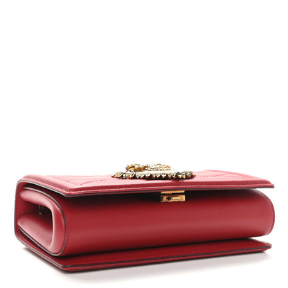Dolce & Gabbana Calfskin Medium Devotion Crossbody Bag Red 4 of 10