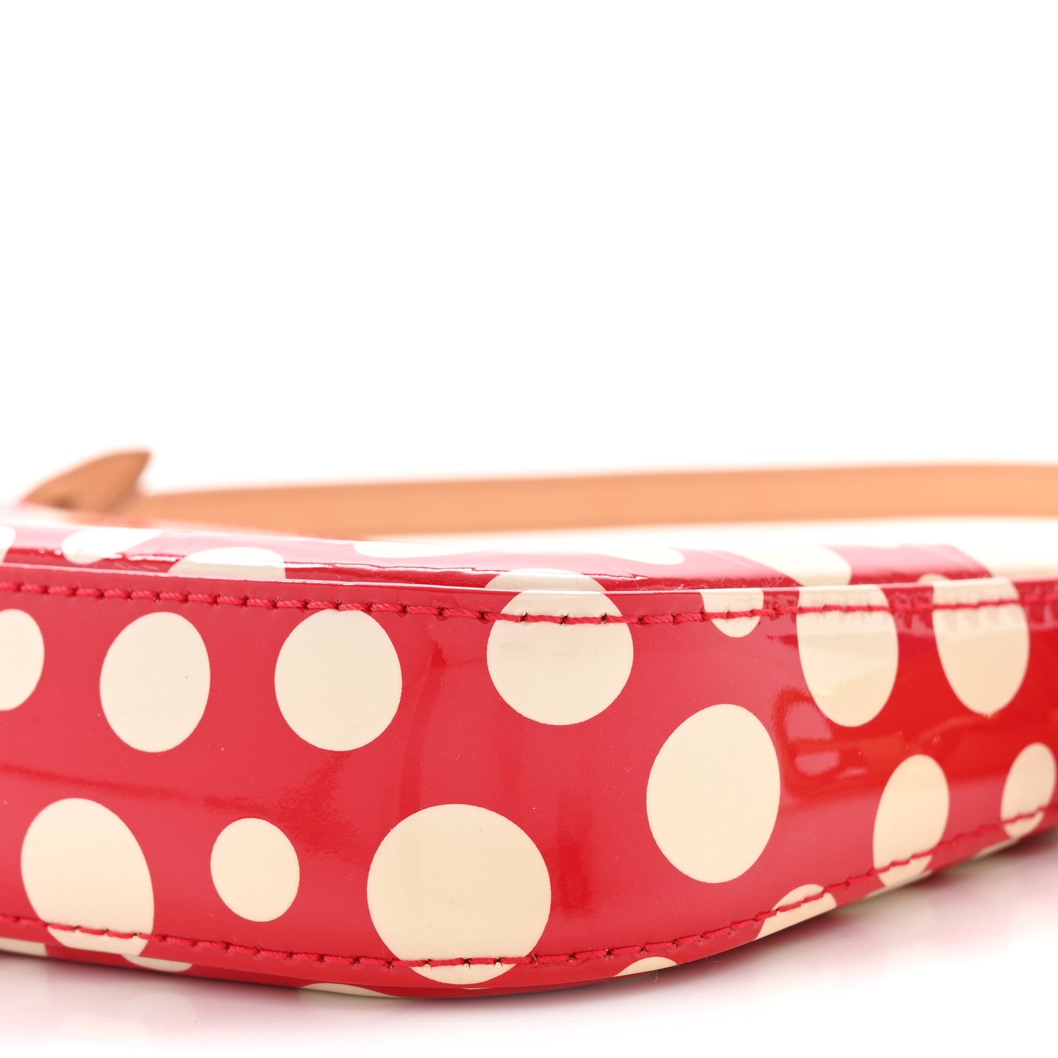 Louis Vuitton Vernis Kusama Infinity Dots Pochette Accessories Red Red 10 of 12