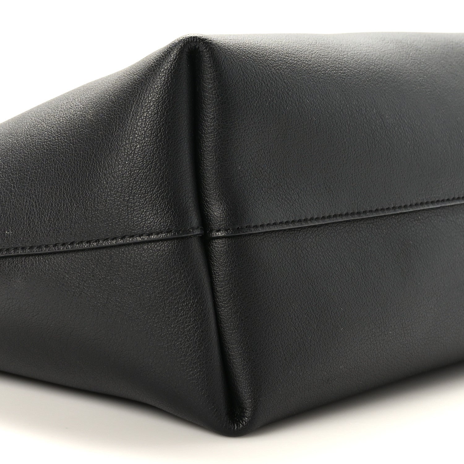 Saint Laurent Calfskin Large Shopping Tote Black 10 of 11