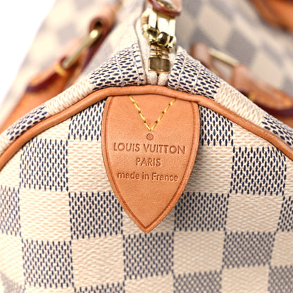 Louis Vuitton Damier Azur Speedy 30 6 of 15