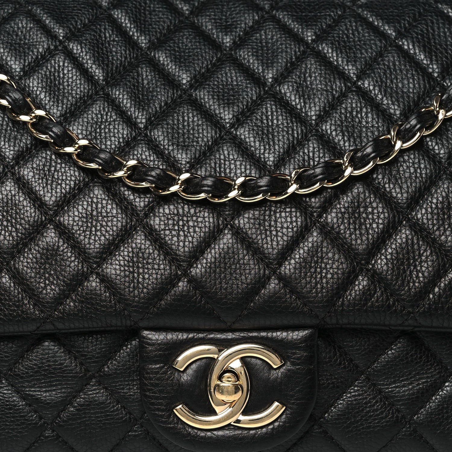 Chanel Calfskin Quilted XXL Travel Flap Bag Black 6 of 9