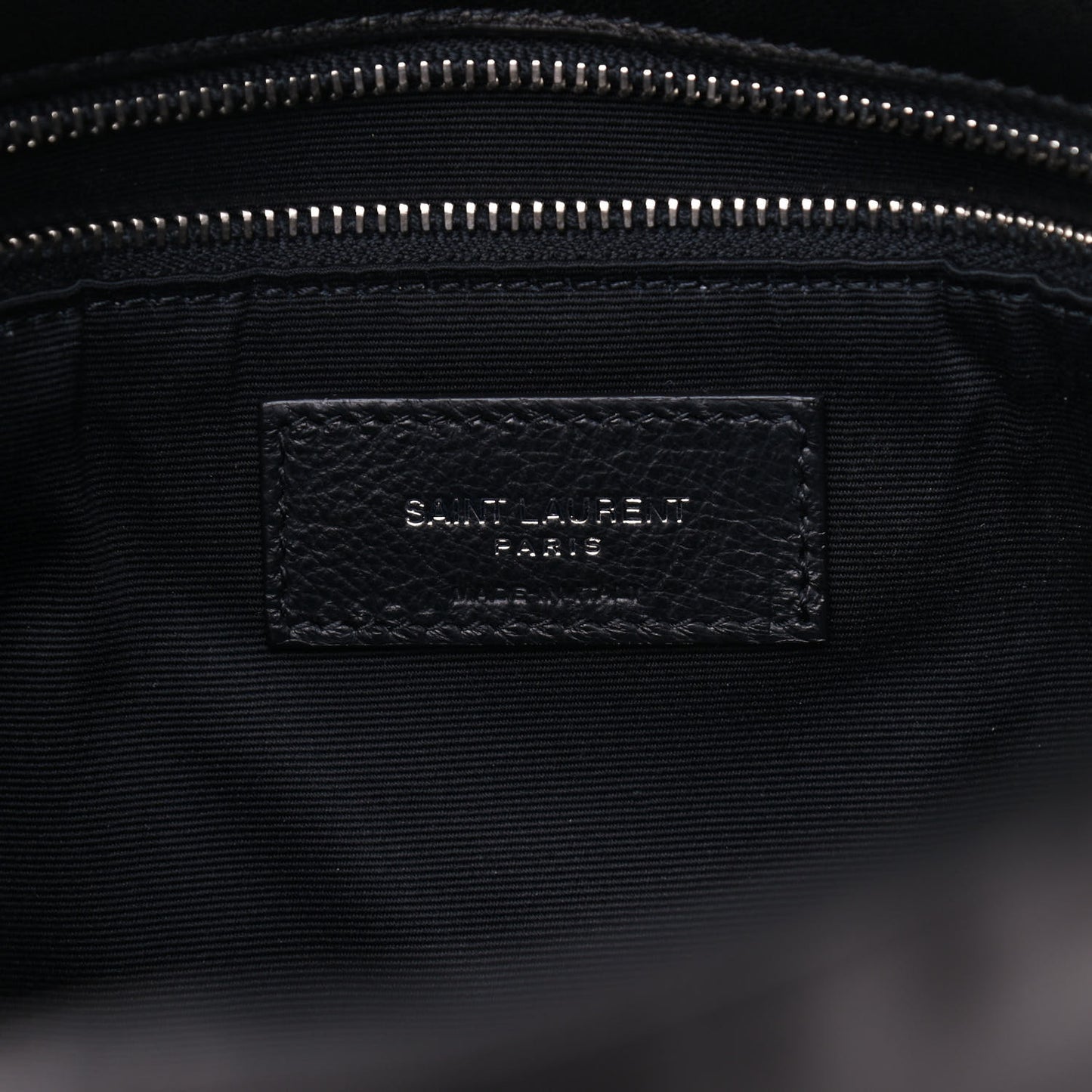 Lambskin Quilted Medium Loulou Puffer Monogram Chain Satchel Black