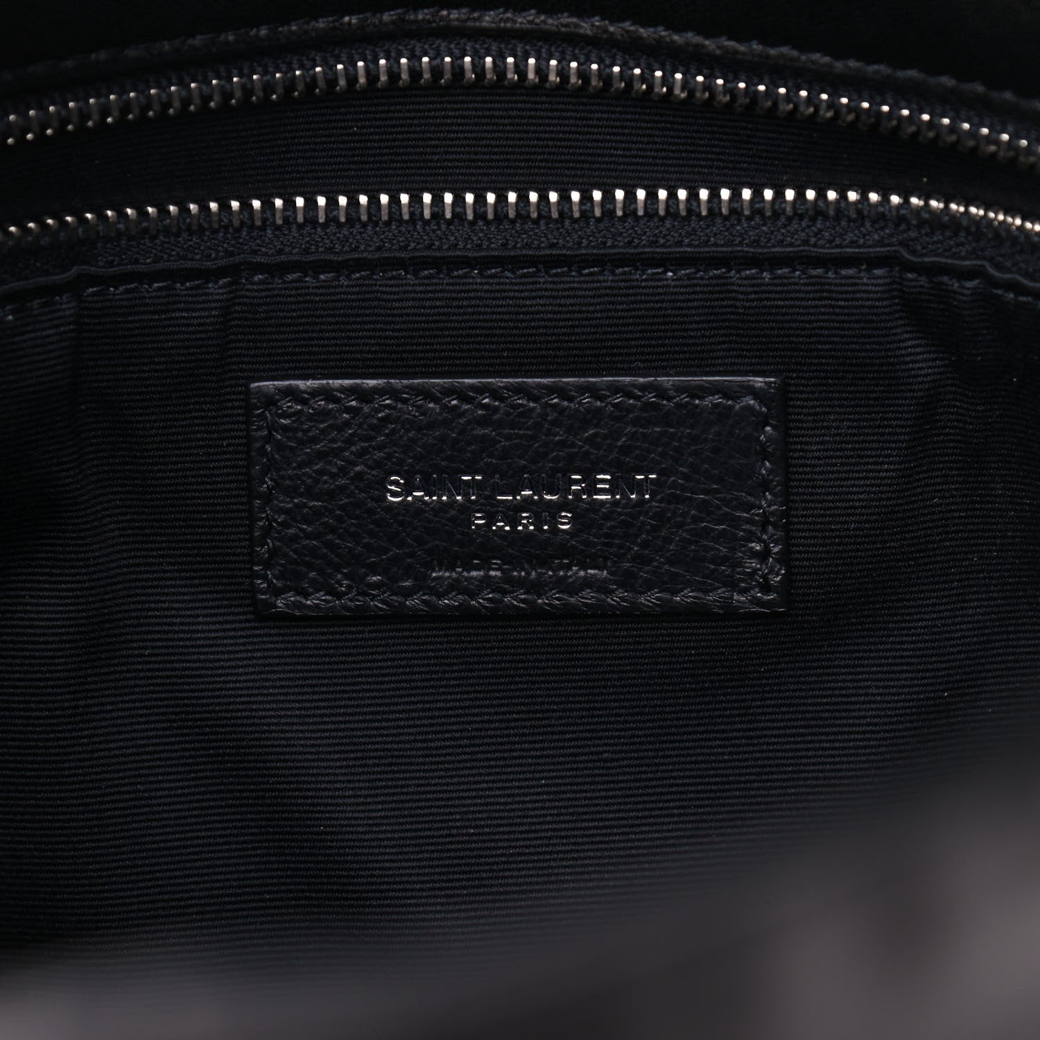 Saint Laurent Lambskin Quilted Medium Loulou Puffer Monogram Chain Satchel Black 6 of 9