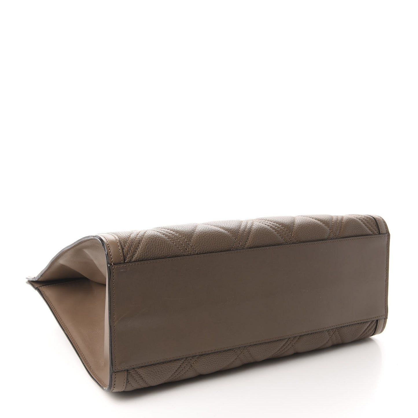 Small Classic Grain Quilted Marylebone Tote Clay