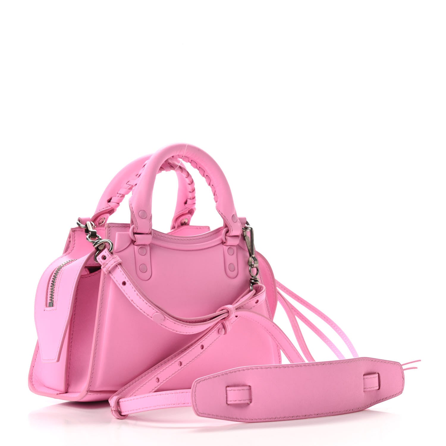 Balenciaga Cake Calfskin Tonal Hardware Mini Neo Classic City Rose 3 of 10