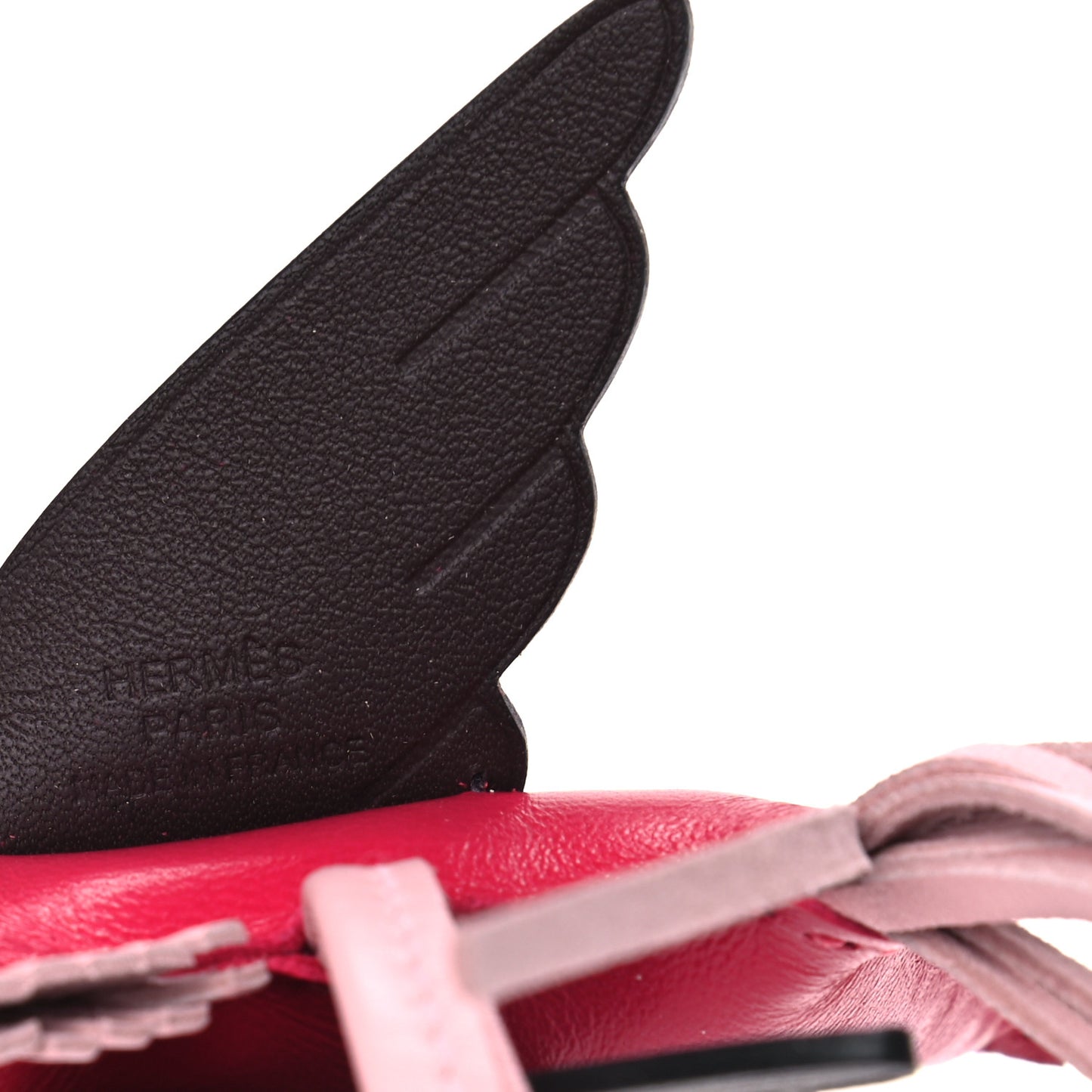 Milo Lambskin Grigri Rodeo Pegase Horse Bag Charm PM Framboise Rose Sakura Rouge Sellier