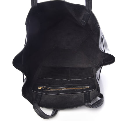 Celine Soft Grained Calfskin Small Belt Cabas Phantom Black 5 of 9