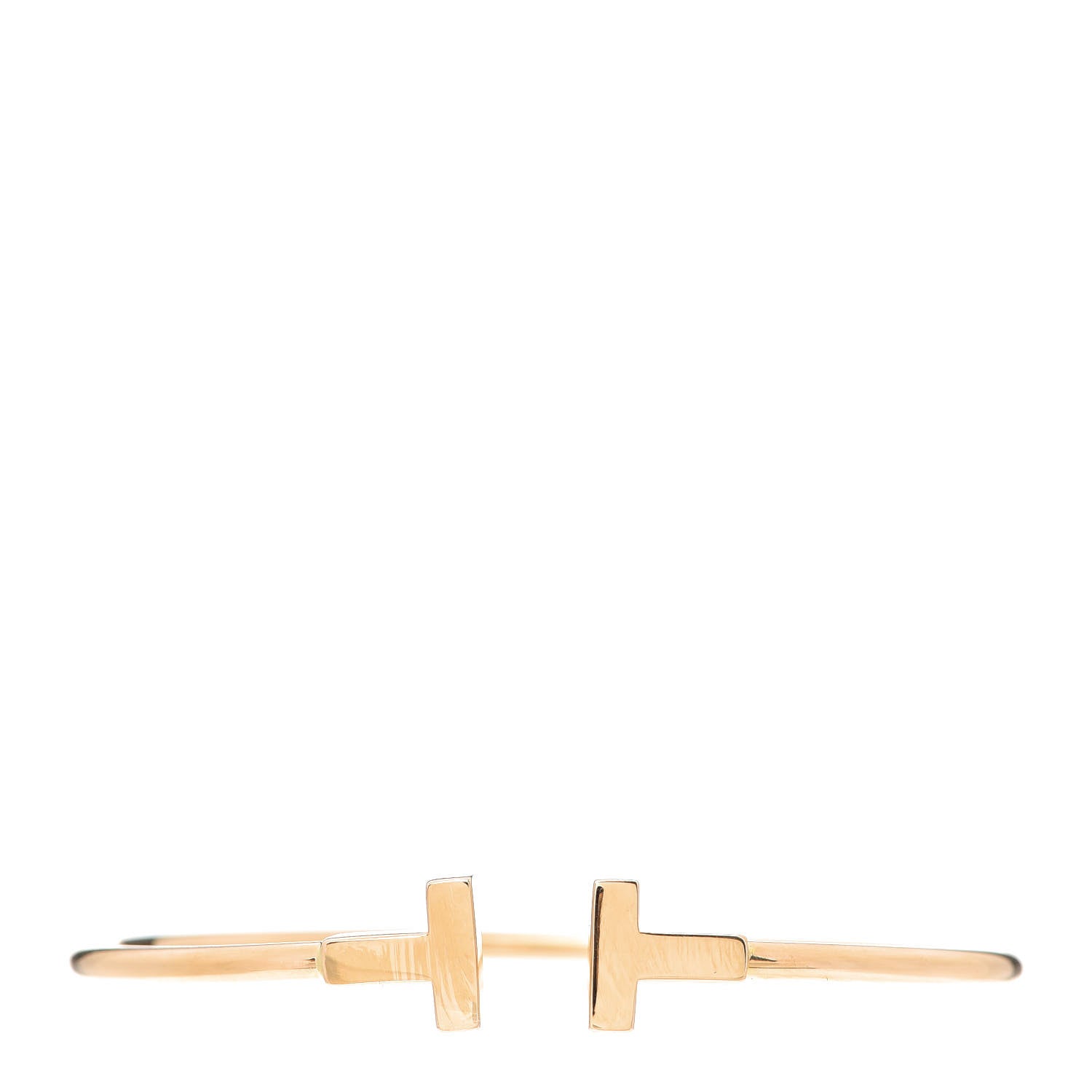 Tiffany 18K Rose Gold T Wire Bracelet 1 of 3