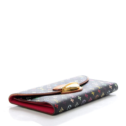 Louis Vuitton Monogram Multicolor Eugenie Wallet Black 4 of 8