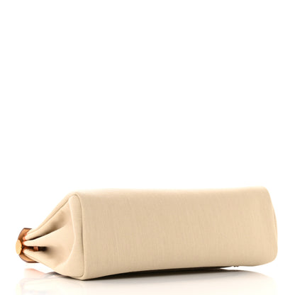 Hermes Military Toile Vache Hunter Herbag Zip Retourne 31 PM Beton Naturel 4 of 12