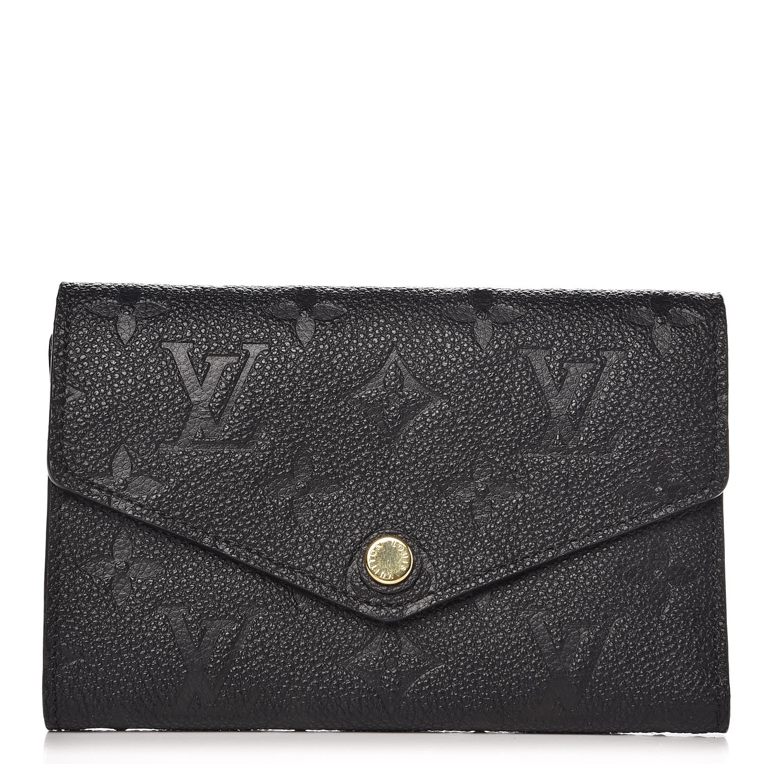 Louis Vuitton Empreinte Compact Curieuse Wallet Black 1 of 7