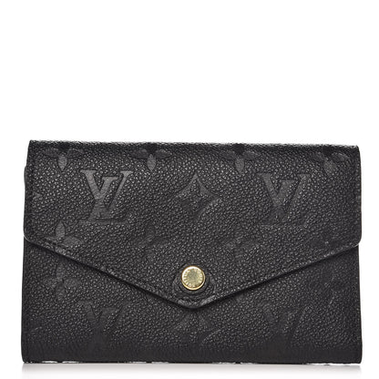 Louis Vuitton Empreinte Compact Curieuse Wallet Black 1 of 7