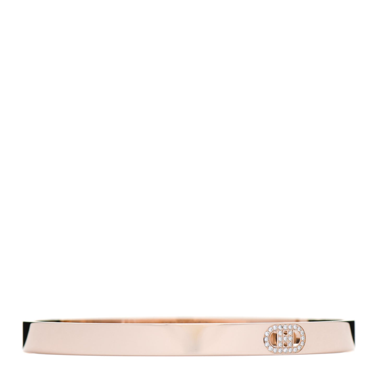 18K Rose Gold Diamond PM H D'Ancre Bracelet SH