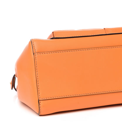 Fendi Vitello Grace Matte Two Pocket Mini Peekaboo Iconic Satchel Aranciata 9 of 12