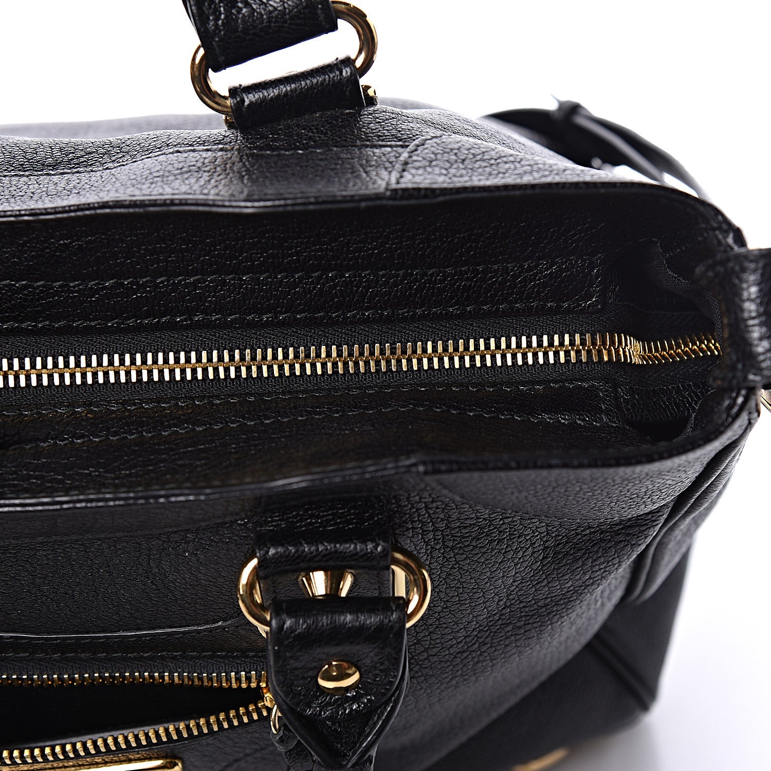 Balenciaga Chevre Gold Metallic Edge Hardware Velo Black 15 of 16
