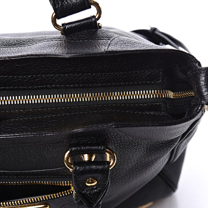 Balenciaga Chevre Gold Metallic Edge Hardware Velo Black 15 of 16
