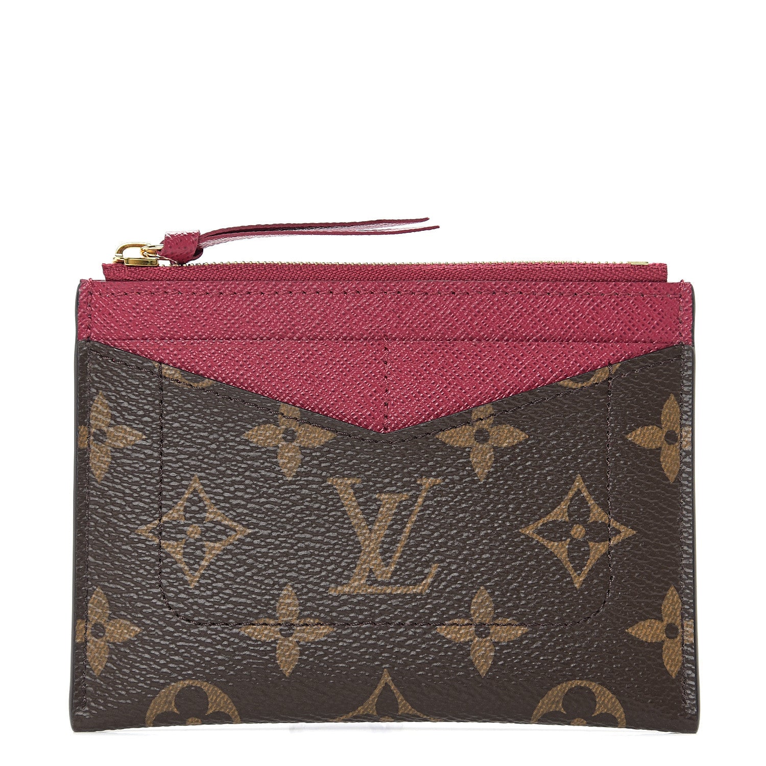Louis Vuitton Monogram Zipped Card Holder Fuchsia 1 of 5