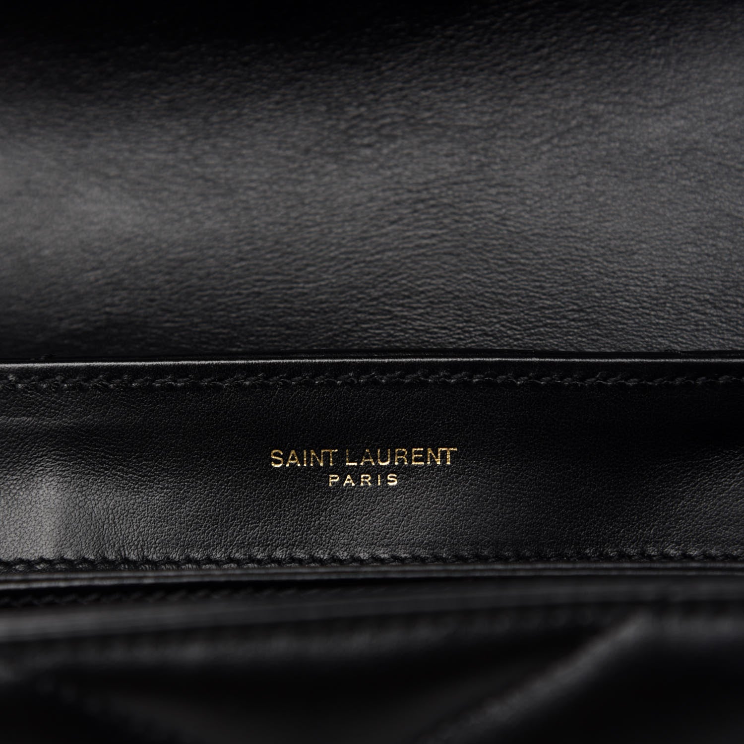 Saint Laurent Calfskin Y Quilted Monogram Toy Loulou Crossbody Bag Black 6 of 8