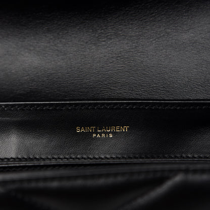 Saint Laurent Calfskin Y Quilted Monogram Toy Loulou Crossbody Bag Black 6 of 8