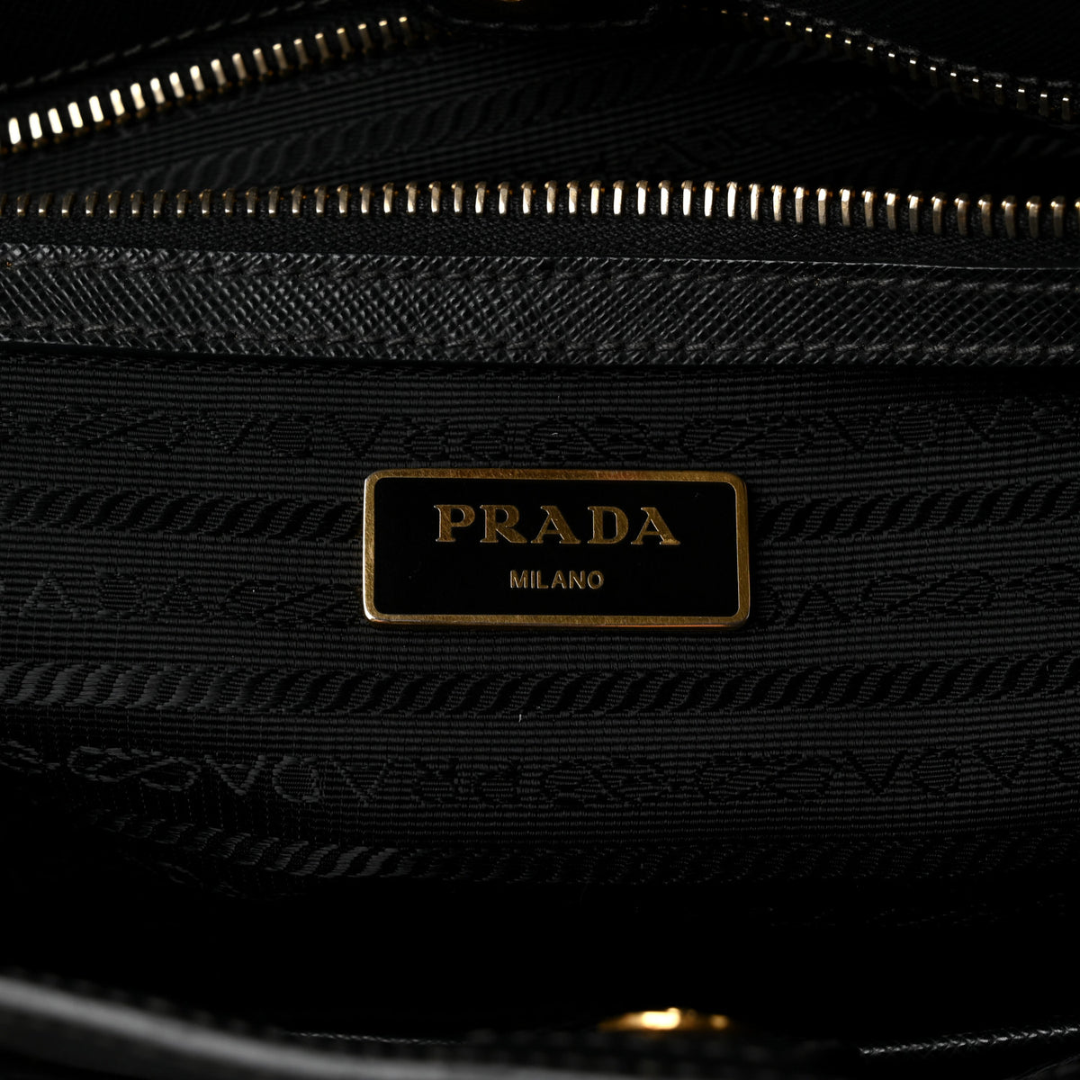 Saffiano Lux Large Tote Black