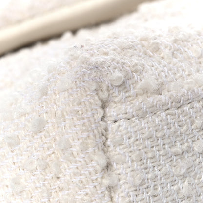 Saint Laurent Boucle Tweed Quilted Toy Loulou Puffer Monogram Chain Satchel Crema Soft 10 of 10