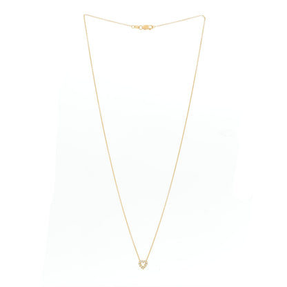 Roberto Coin 18K Yellow Gold Diamond Tiny Treasures Heart Pendant Necklace 3 of 6